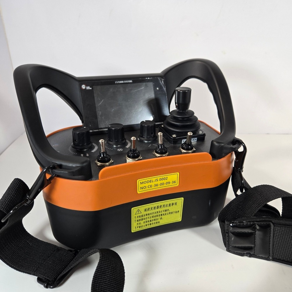 JS Floor Systems JS 0002 Industrial Remote Control Transmitter Orange Black